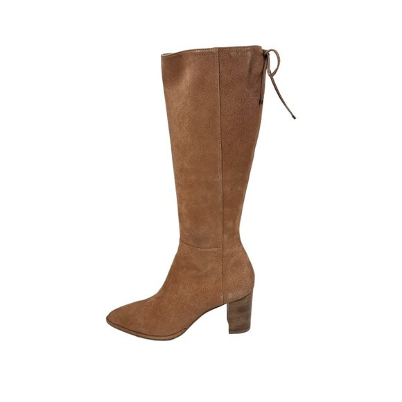 NWB Stuart Weitzman Hattie Suede Leather Heeled Knee High Boots - Picture 4 of 11